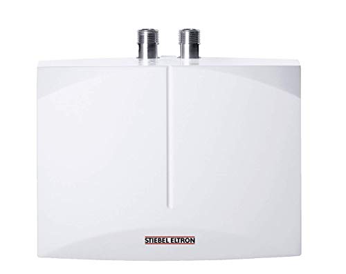 Stiebel Eltron DEM 3 elektronisch geregelter Klein-Durchlauferhitzer DEM 3, 3.5 kW, Handwaschbecken, druckfest und drucklos, Über-/Untertisch, gradgenaue Wunschtemperatur, 231001, Weiß, 3,5